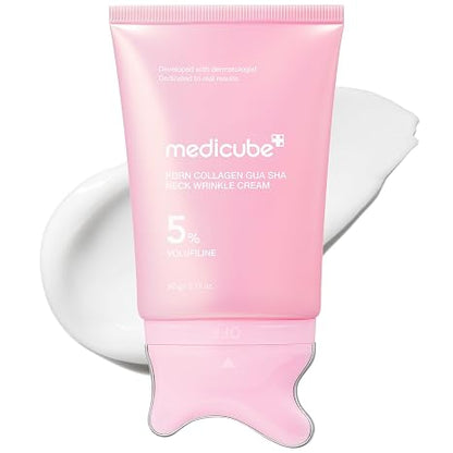 Medicube Crema PDRN con Volufiline 5% + Gua Sha | Reafirma y Define Cuello y Mandíbula